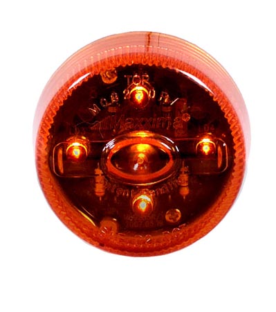 2" Round Amber LED Clearance Marker Light